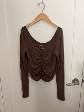 American Eagle Outfitters Soft and Sexy Brown Top